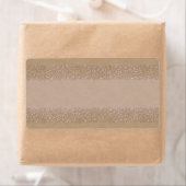 Étiquette d'apothecaire floral beige (En situation)