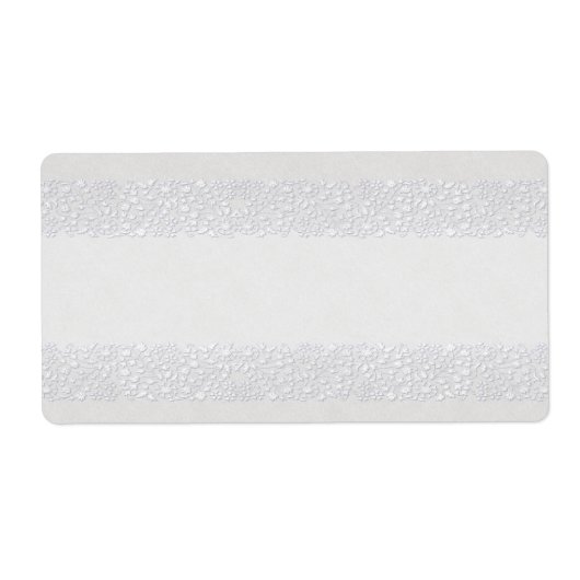 Étiquette d'apothecaire floral blanc (Devant)