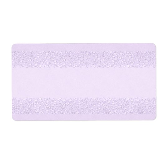 Étiquette d'apothecaire floral de lavande (Devant)