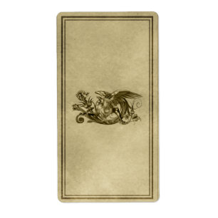 Étiquette d'apothicaire de Gryphon