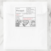 étiquette d'Apothicairerie Ananas Noir & Blanc (Sac)