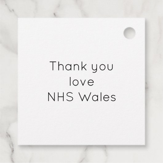 étiquette d'appréciation de l'infirmière (Dos)