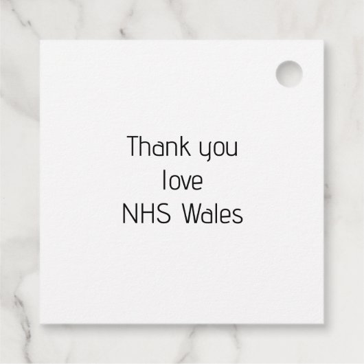 étiquette d'appréciation de l'infirmière (Dos)