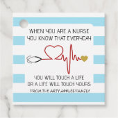 étiquette d'appréciation de l'infirmière (Devant)