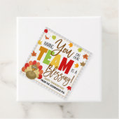 Étiquette d'appréciation de Thanksgiving (En situation)