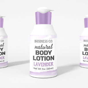 Étiquette d'aquarelle violet Lavender