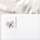 Étiquette d'arbre d'automne (En situation)