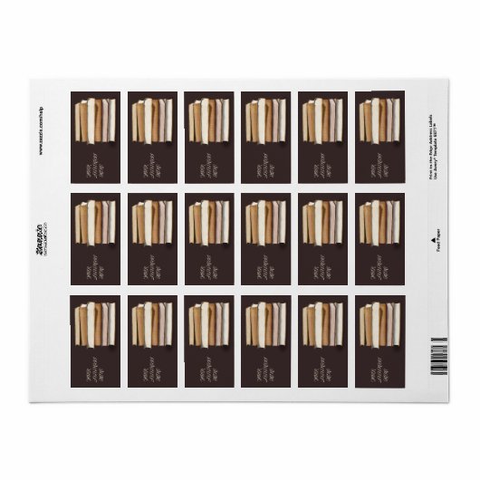 Étiquette Dark Academia (Feuille entière)