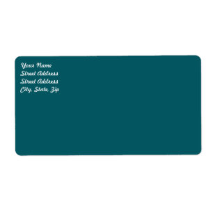 Étiquette Dark Teal Shipping Label