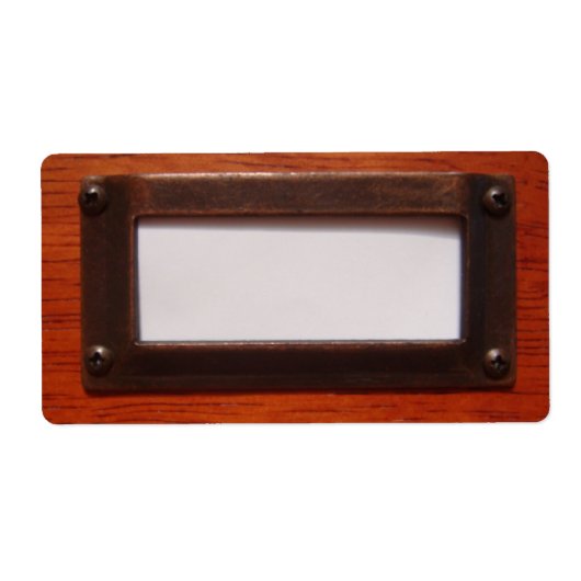 Étiquette d'armoire de fichier (Devant)