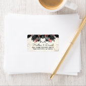 Étiquette d'Arrière - plan de la crème Rose noire (En situation)