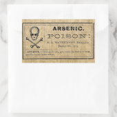 Étiquette d'arsenic sur Burlap (Sac)
