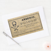 Étiquette d'arsenic sur Burlap (Enveloppe)