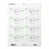 Étiquette d'art commercial de savon biologique (Feuille entière)