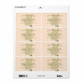 Étiquette d'Art Floral (Feuille entière)