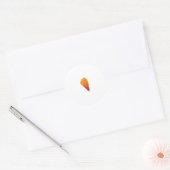 Étiquette d'art orange, rouge (Enveloppe)