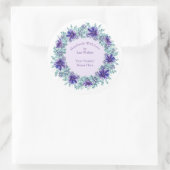 Étiquette d'article artisanal Rustic Aqua Wreath & (Sac)