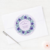 Étiquette d'article fait main Russe Purple Wreath  (Enveloppe)