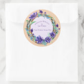 Étiquette d'article fait main Wreath Rustic & Purp (Sac)