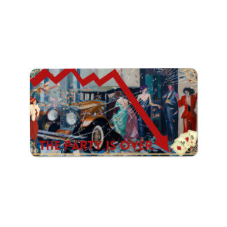 Étiquette Das Party ist vorbei.