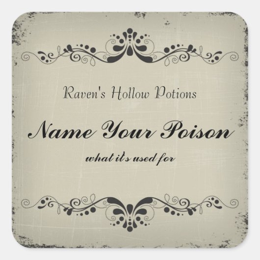 Étiquette d'autocollant à pot d'Halloween personna (Devant)