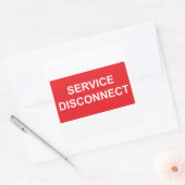 Étiquette d'autocollant de déconnexion d'urgence (Enveloppe)