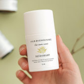 Étiquette d'autocollant de déodorant de lotus jaun