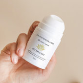 Étiquette d'autocollant de déodorant de lotus jaun