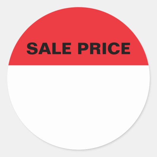 Étiquette d'autocollant de prix de vente (Devant)