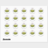 Étiquette d'autocollant pour les cornichons aigres (Feuille)