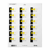 Étiquette d'autocollants citron-boîte (Feuille entière)
