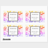 Étiquette d'autocollants Rectangle produit (Feuille)