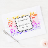 Étiquette d'autocollants Rectangle produit (Enveloppe)