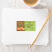 Étiquette d'automne (En situation)