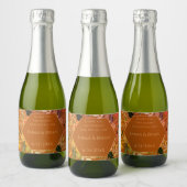 Étiquette d'automne fleuri Boho (Bouteilles)