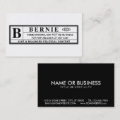 Étiquette d'avertissement Bernie Sanders (Devant / Derrière)