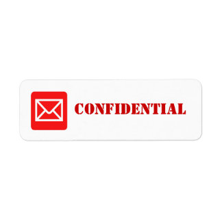 Étiquette d'avertissement confidentiel de haut niv