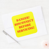 Étiquette d'avertissement de danger (Enveloppe)