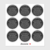 Étiquette d'avertissement de vinyle de produit de  (Feuille)