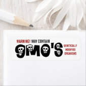 ÉTIQUETTE d'avertissement d'OGM (En situation)