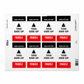 Étiquette d'avertissement latéral vers le haut (Feuille entière)