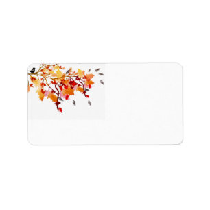 Étiquette d'Avery d'automne