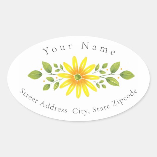 Étiquette de à marais floraux de marais jaunes (Devant)