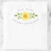 Étiquette de à marais floraux de marais jaunes (Sac)