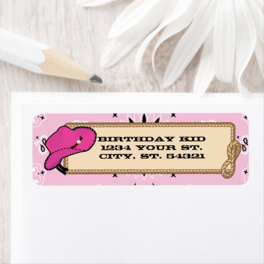 Étiquette de adresse (En situation)