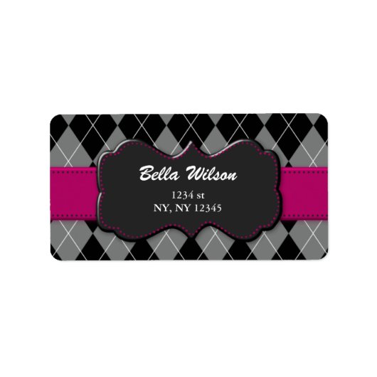 étiquette de adresse (Devant)