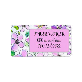 étiquette de adresse