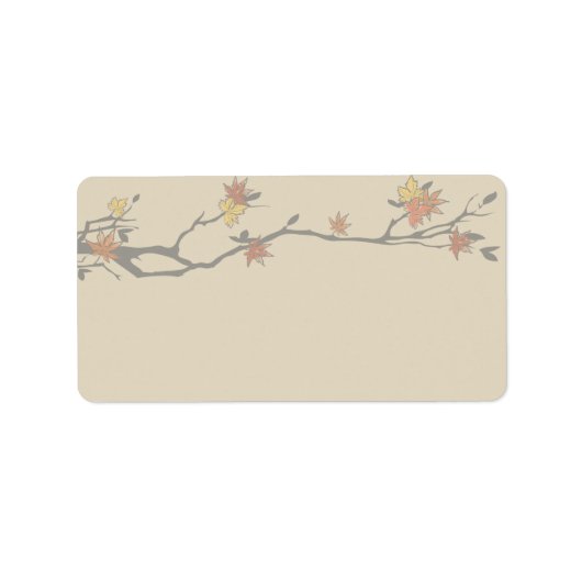 étiquette de adresse (Devant)