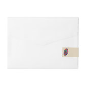 étiquette de adresse à bande complète, étiquette p (Dos)