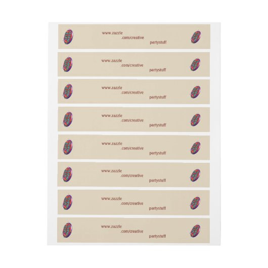 étiquette de adresse à bande complète, étiquette p (Feuille)